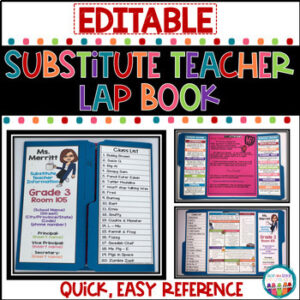 Sub binder, editable, organized 