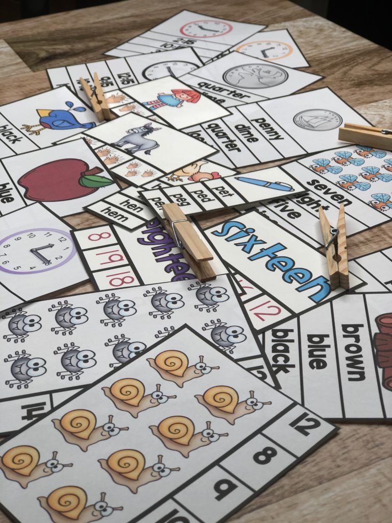 Clip Cards - Stop and Smell the Crayons