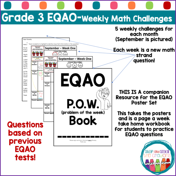 Grade 3 EQAO Weekly Math Challenges Workbook Companion - Image 2