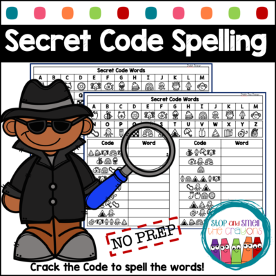 Secret Code Spelling Sight Words - Stop and Smell the Crayons