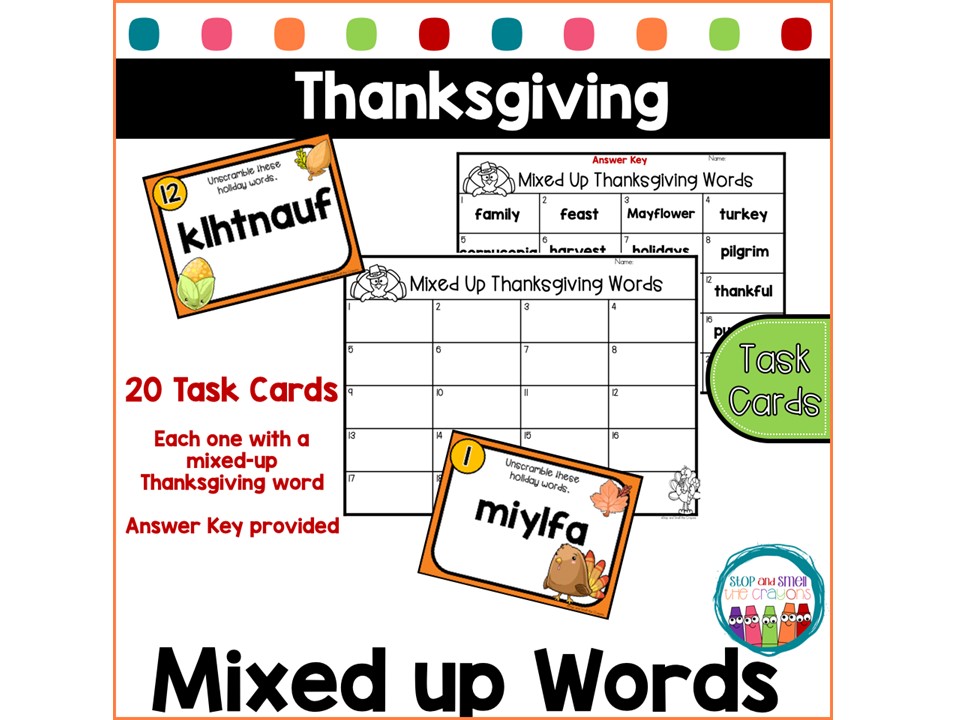 Holiday, Thanksgiving, Review Games, Answer Key, Sight Words