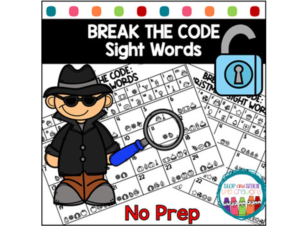Use pictures that represent letters to spell sight words