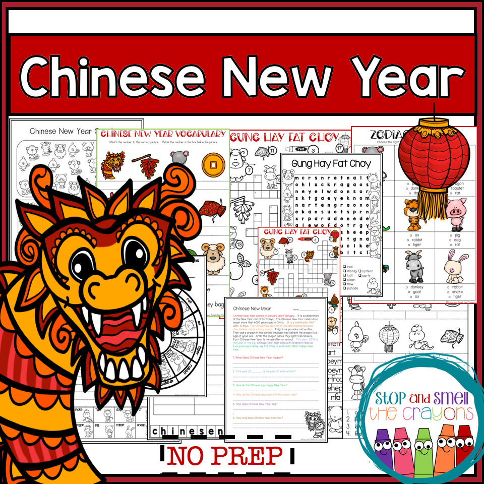Chinese New Year Activities - Stop and Smell the Crayons