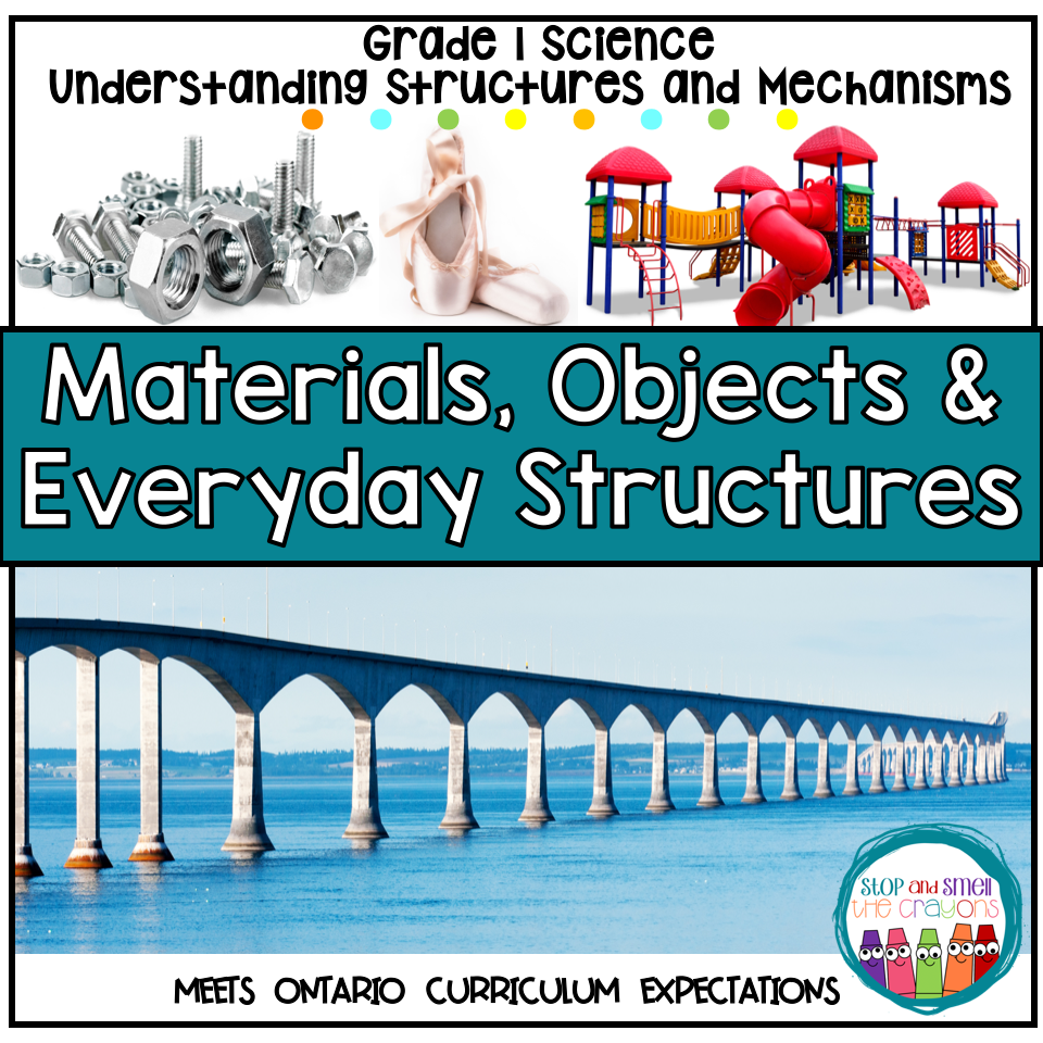 and　the　everyday　Science　Grade　structures　Smell　Crayons　Materials,　Stop　objects,　and