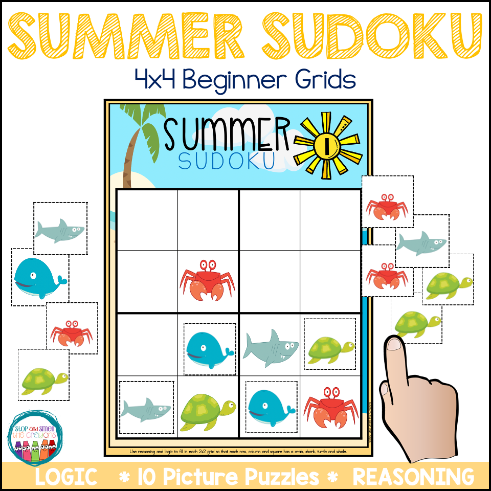 4x4 Sudoku Puzzles Teaching Kit
