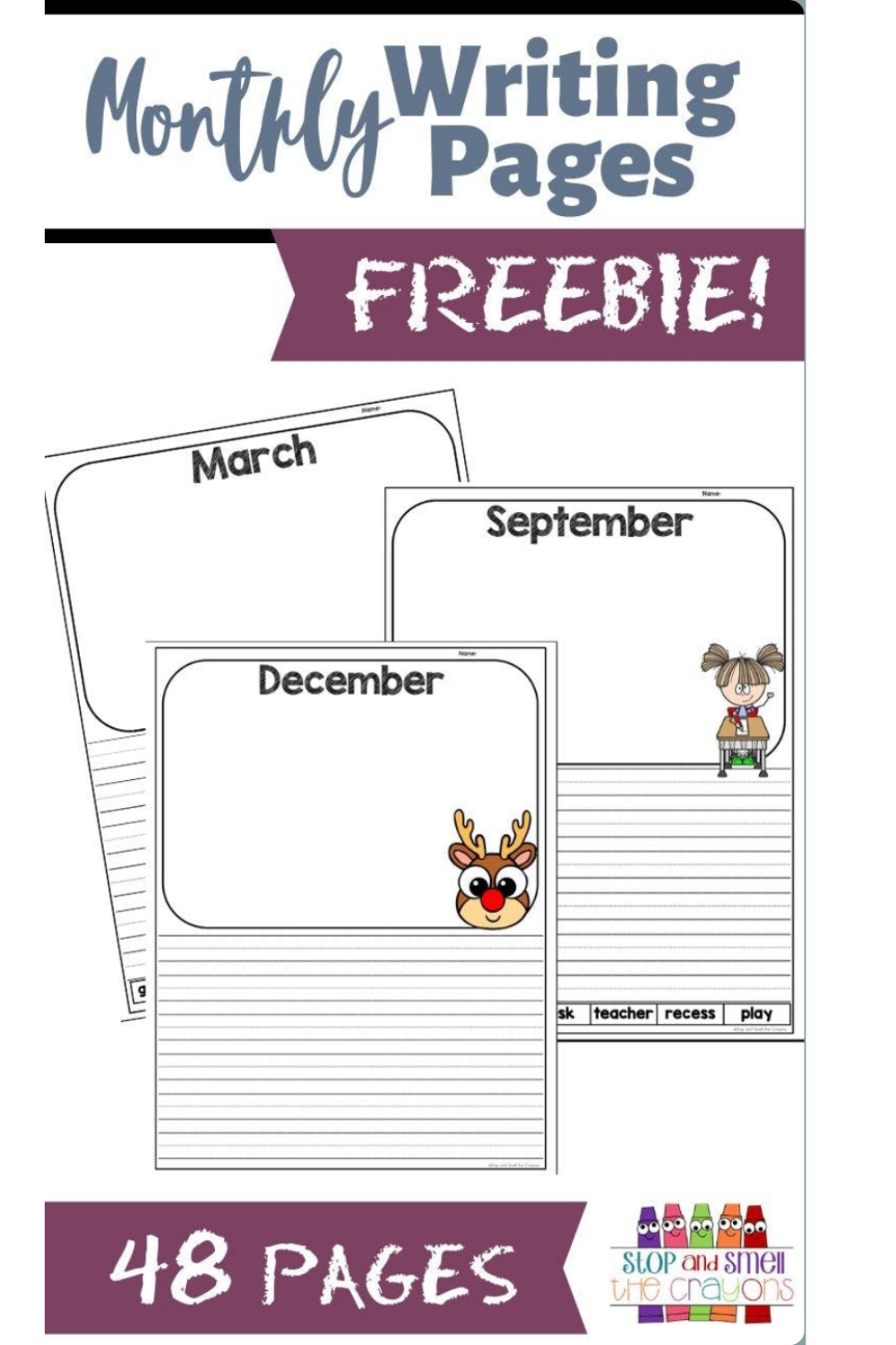 click here to get your free monthly writing pages