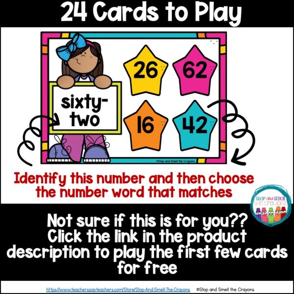 Number Words 1-100 Random | Boom Cards - Image 2