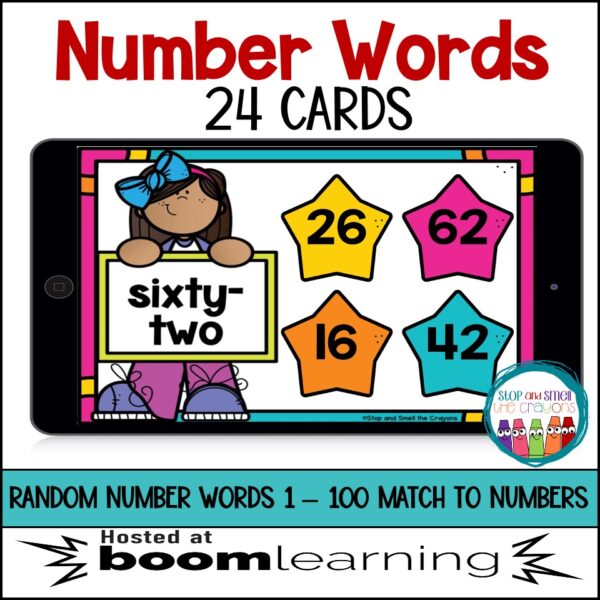 Number Words 1-100 Random | Boom Cards