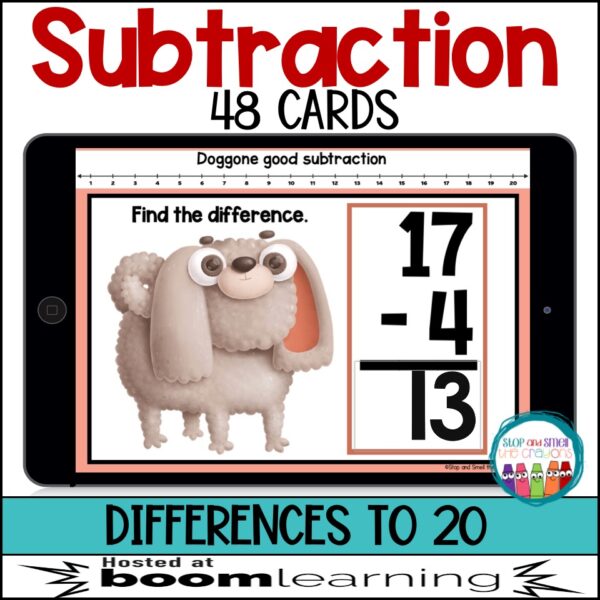 Subtraction to 20 Boom Cards