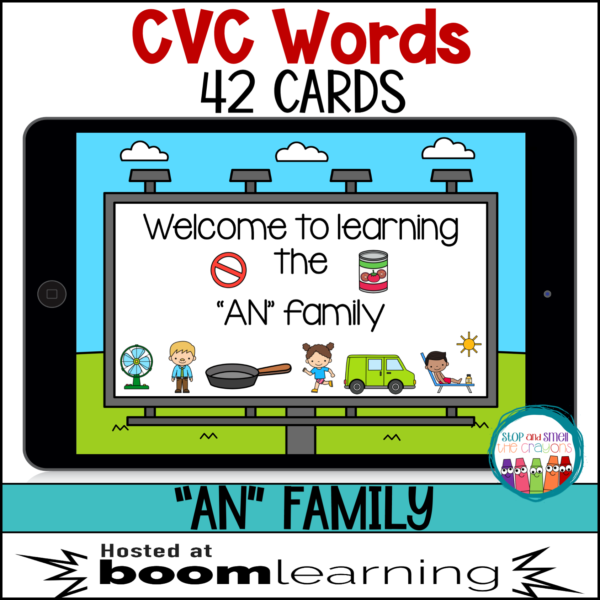 CVC AN FAMILY Boom Cards™