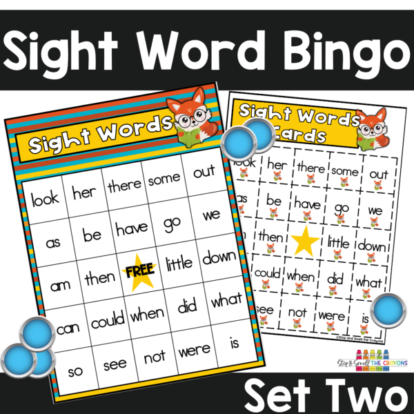 Dolch Sight Word Bingo Set 2