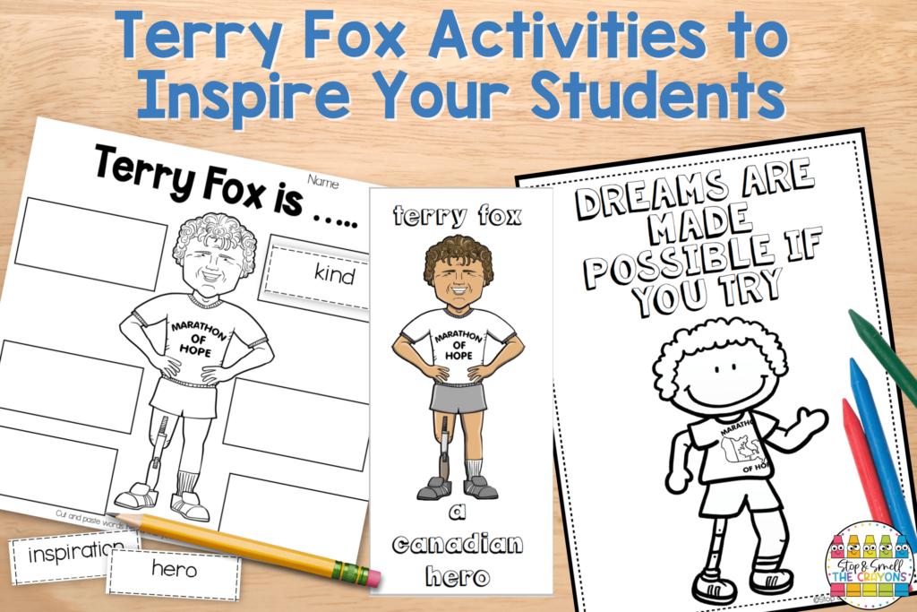 Use these Terry Fox activities to teach your students about Terry Fox and inspire them to persevere when facing challenges.