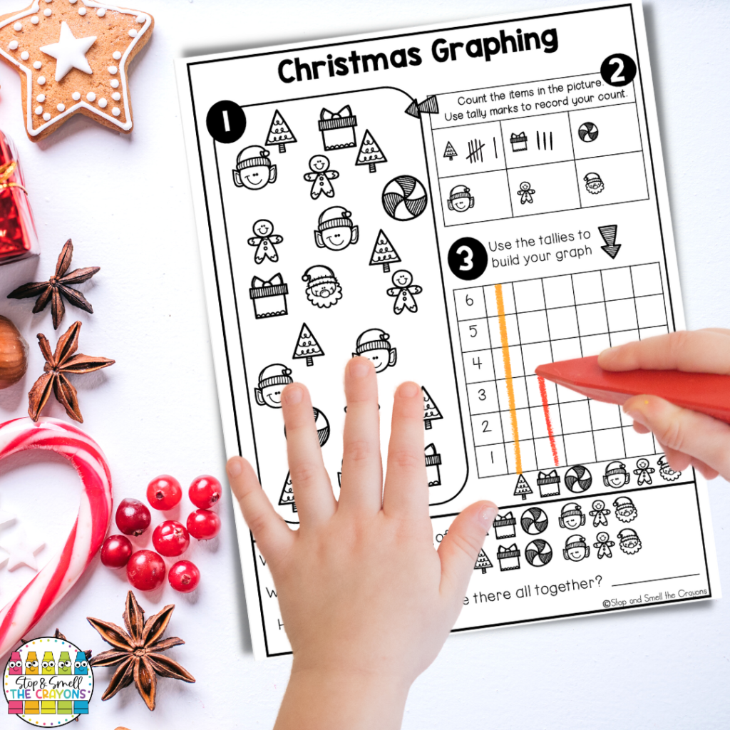 This graphic activity feels a lot more like a game than math. Your students will love these no prep Christmas activities and you will save time during the busy holiday season.