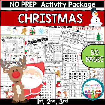 Grab this NO PREP Christmas activity pack to use in your classroom this winter!