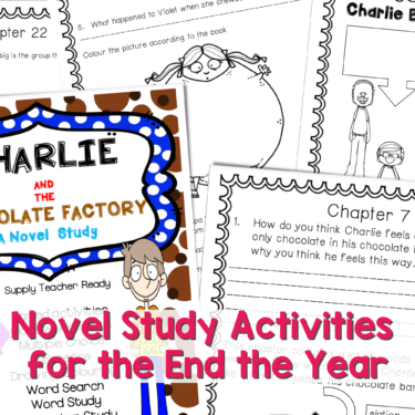 Novel studies are perfect for the end of the year. Use this Charlie and the Chocolate Factory novel study full of fun activities your students will love at the end of the year.