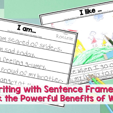 Teaching our students to write using sentence frames can be very powerful to young writers. Find out all the benefits of writing with sentence frames in this post.