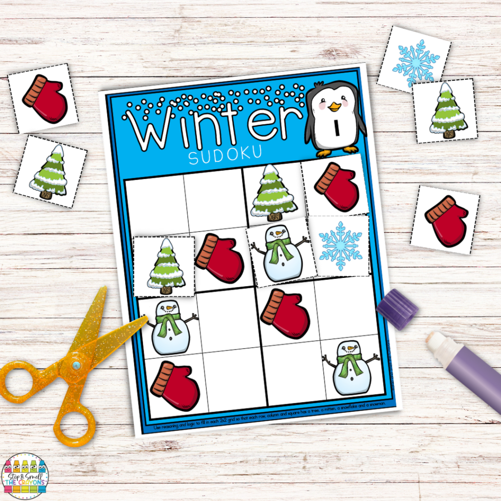 Sudoku activities like these are a great addition to your early finisher activities because they give your students the opportunity to practice some fun problem solving skills that feel more game like than learning.
