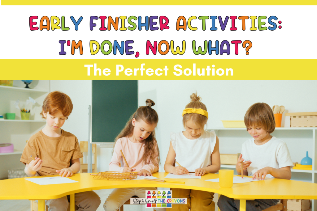 Use these early finisher activities to keep your kiddos busy and practicing key skills this year when they finish their regular classwork early.