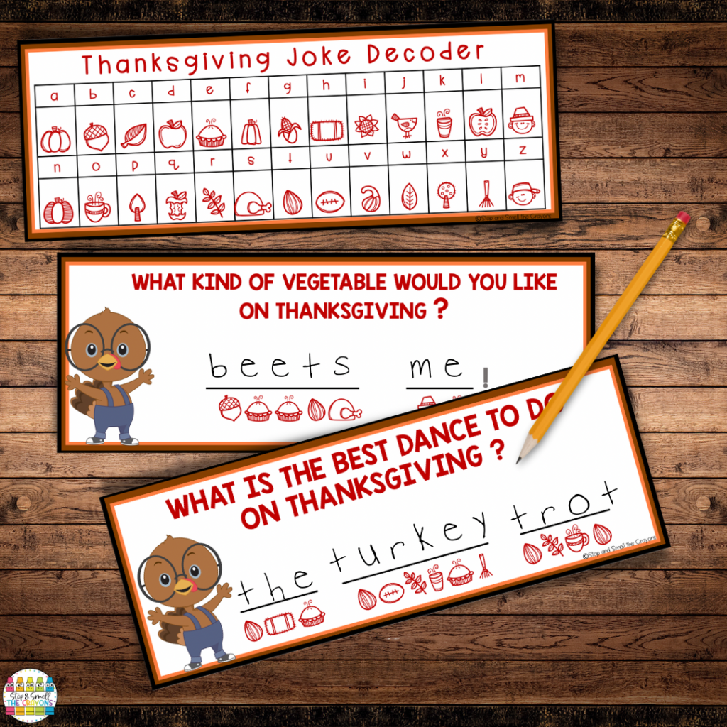 Coded jokes like these are a great addition to your Thanksgiving activities this year and are sure to be a hit in your classroom.