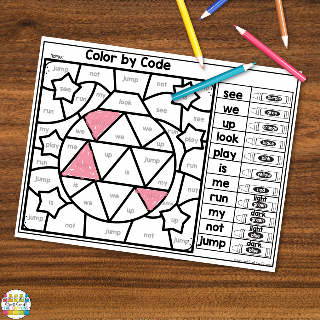 Practice sight words with these creative New Year's Day color by sight word pages perfect for your January Activities.