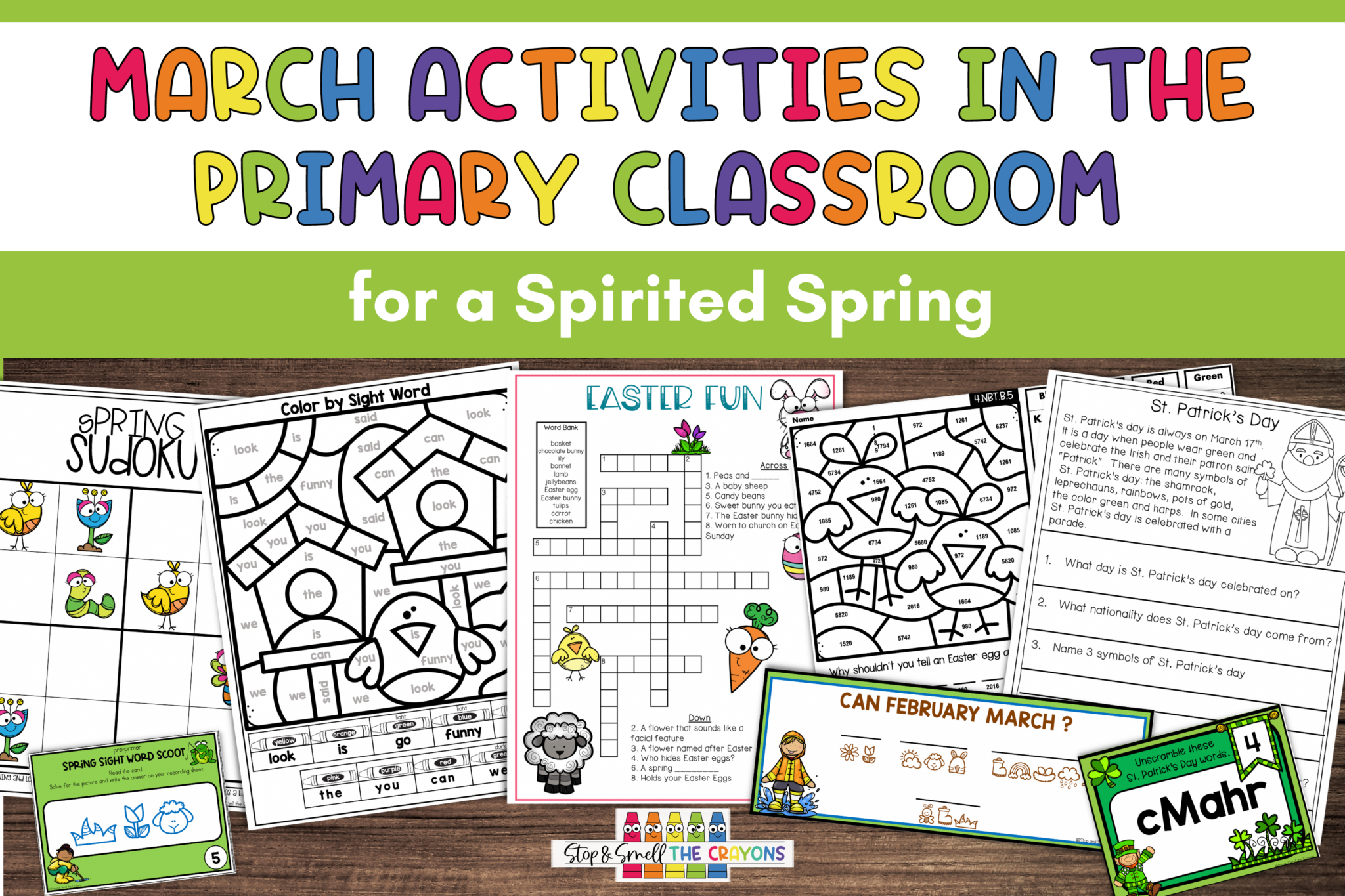March Spring Activities March Activities in the Primary Classroom for a Spirited Spring - Stop ...