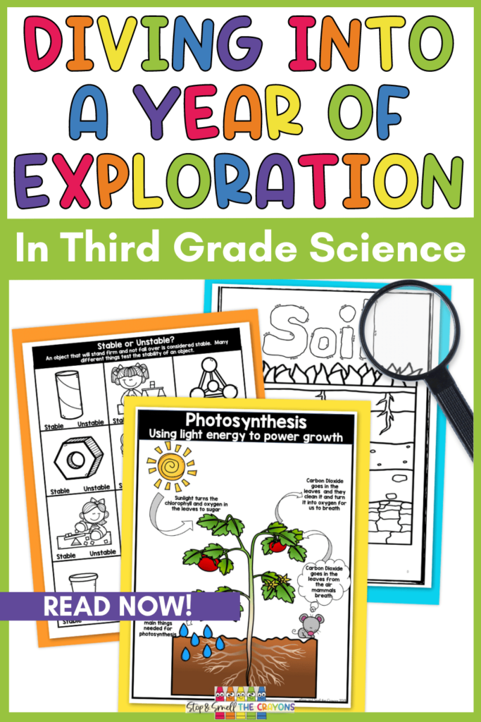 Looking for some third grade science activities that align with the Ontario science curriculum? Check out this post for a year of science exploration for topics like soil, growth and changes in plants, structures, and forces and motion.