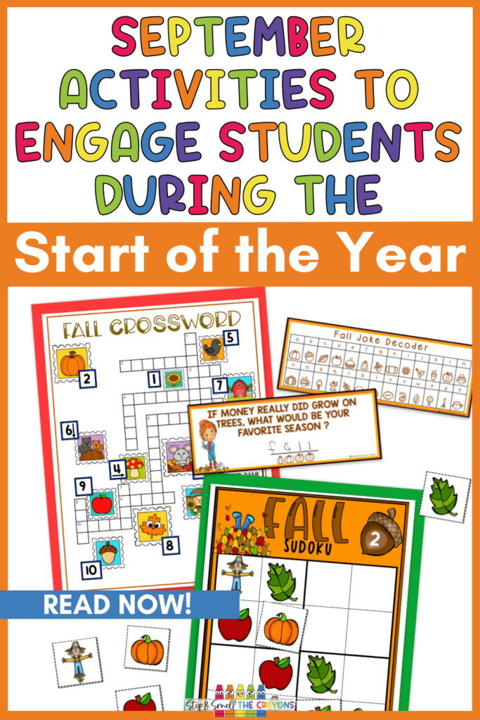 Start fall off right with these September activities to engage students during the start of the year! Whether you plan to teach fire safety, or just want to find fall themed math and literacy activities that your students are going to enjoy, this post has got you covered!