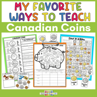 My favorite ways to teach Canadian coins in the classroom include worksheets, hands-on experience with coins, and games that will engage students!