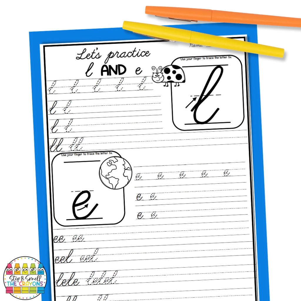 Practice handwriting by targeting similar letter shapes using these worksheets.