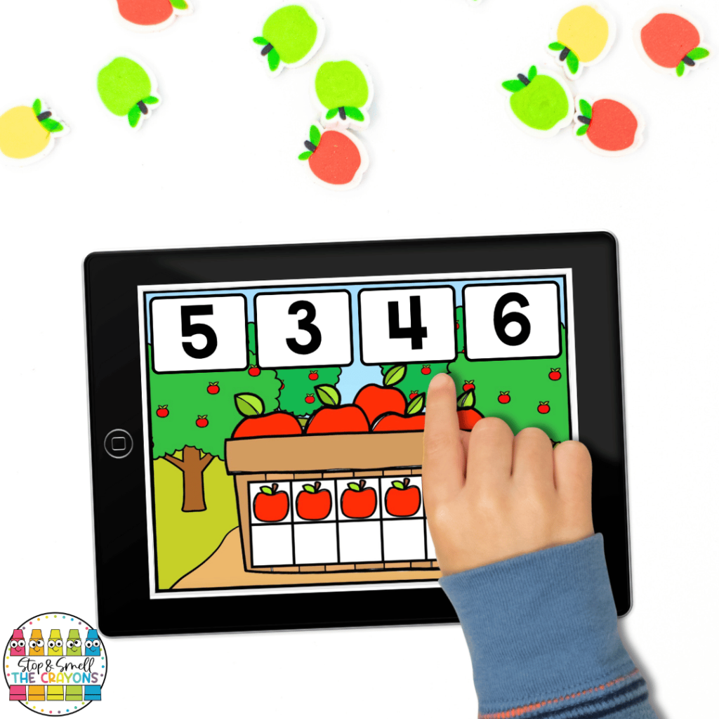 These fall themed Boom cards will get your kids working on counting sets and identifying numbers.