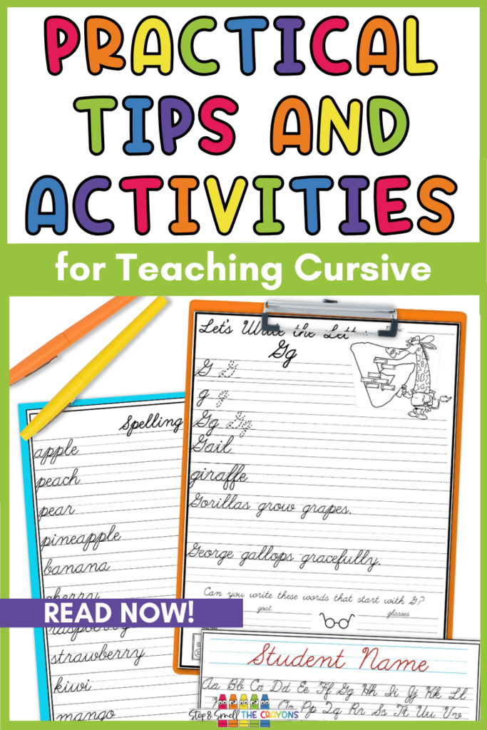 Teaching cursive writing to our students is just as needed as ever! These practical tips and activities will help you when teaching cursive writing in your classroom.