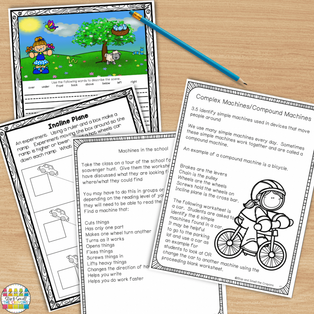 Use fun STEM curriculum activities like these to teach your students all about machines. 